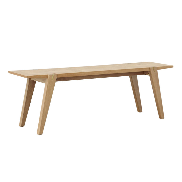 American Home Furniture | LH Home - Colton Small Dining Bench w/ Brass