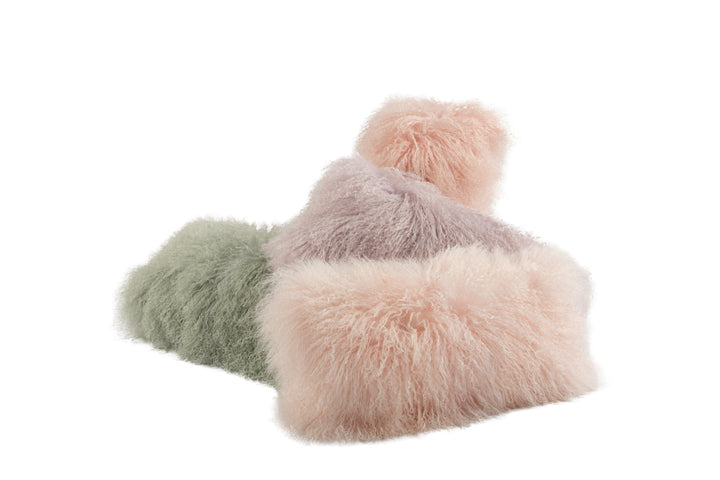 Longwool Tibetan Lamb Lumbar Cushion - AmericanHomeFurniture