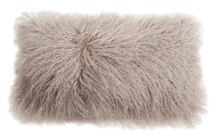 Longwool Tibetan Lamb Lumbar Cushion - AmericanHomeFurniture