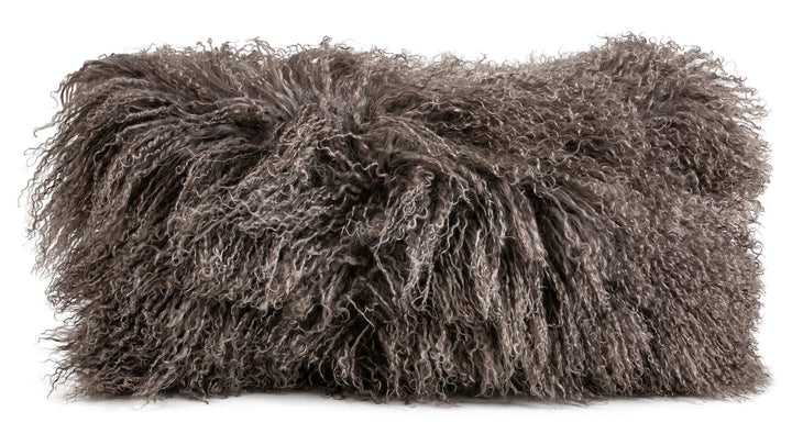 Longwool Tibetan Lamb Lumbar Cushion - AmericanHomeFurniture