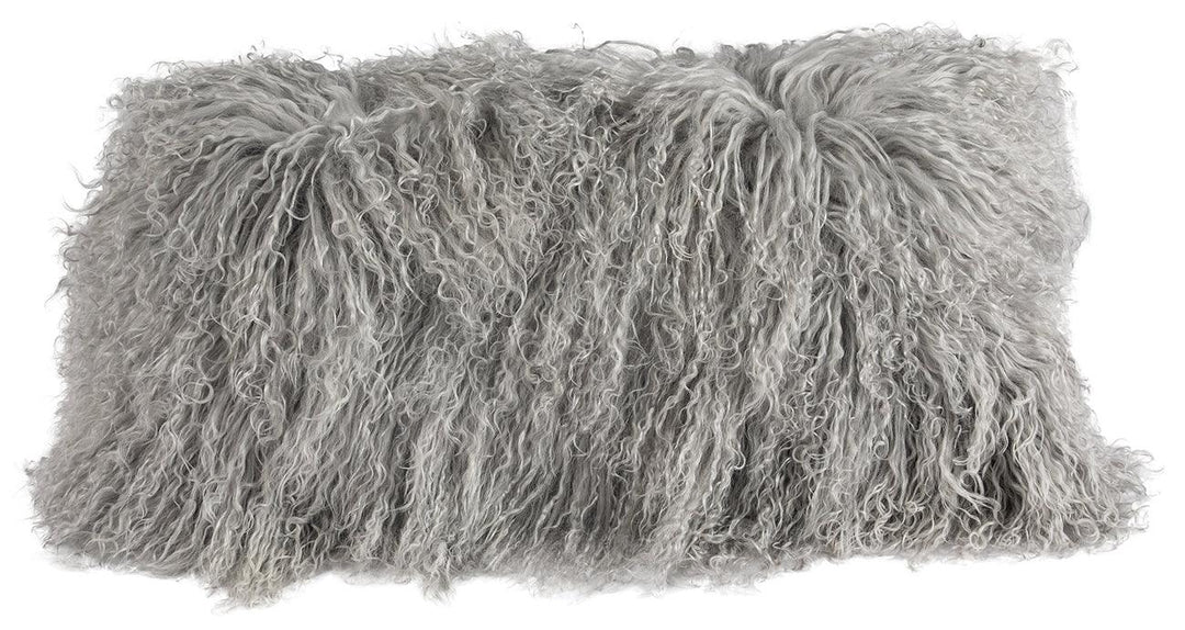 Longwool Tibetan Lamb Lumbar Cushion - AmericanHomeFurniture