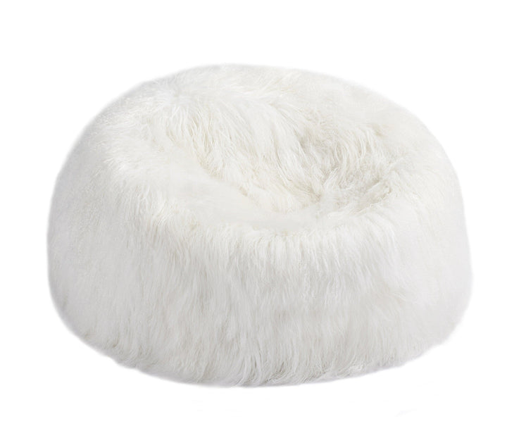 Cushion Longwool Tibetan Lamb Bean Bag - AmericanHomeFurniture