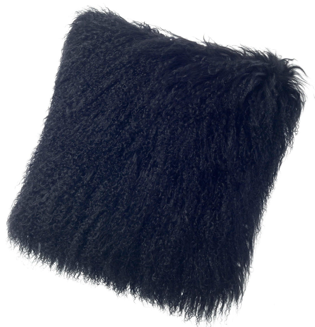 Longwool Tibetan Lamb Square Cushion - AmericanHomeFurniture