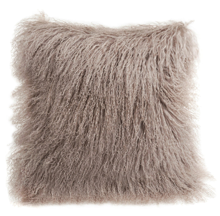 Longwool Tibetan Lamb Square Cushion - AmericanHomeFurniture