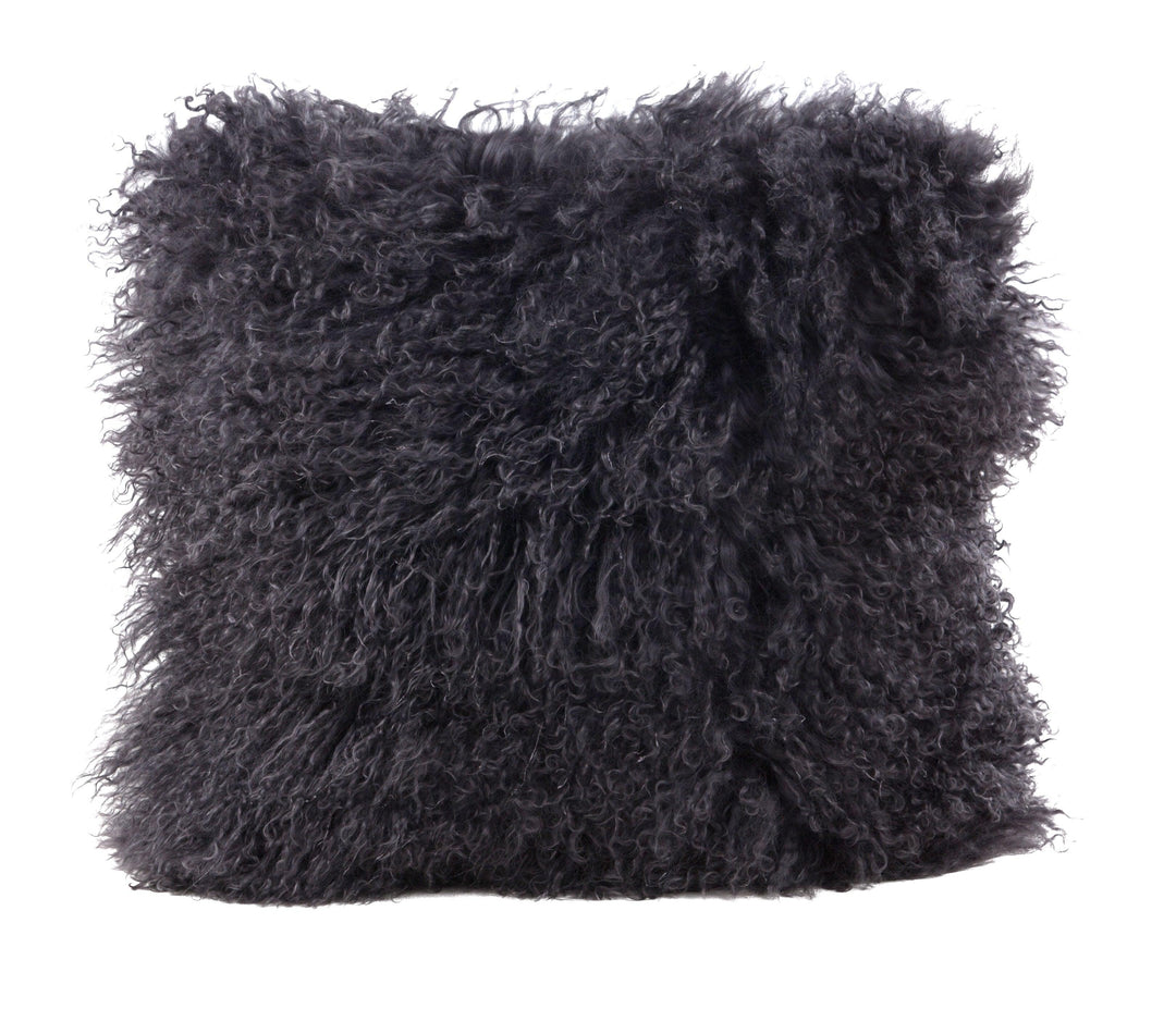 Longwool Tibetan Lamb Square Cushion - AmericanHomeFurniture