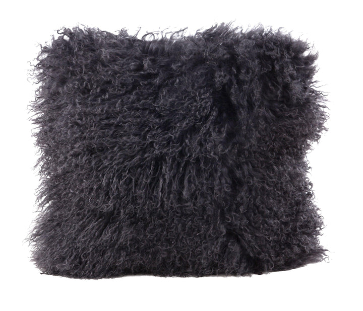 Longwool Tibetan Lamb Square Cushion - AmericanHomeFurniture