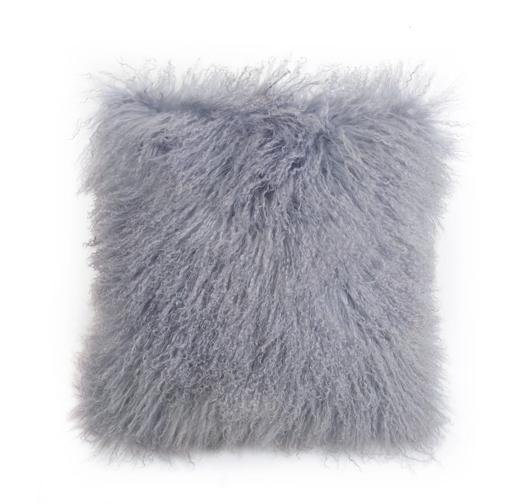 Longwool Tibetan Lamb Square Cushion - AmericanHomeFurniture