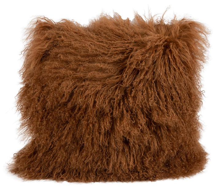 Longwool Tibetan Lamb Square Cushion - AmericanHomeFurniture