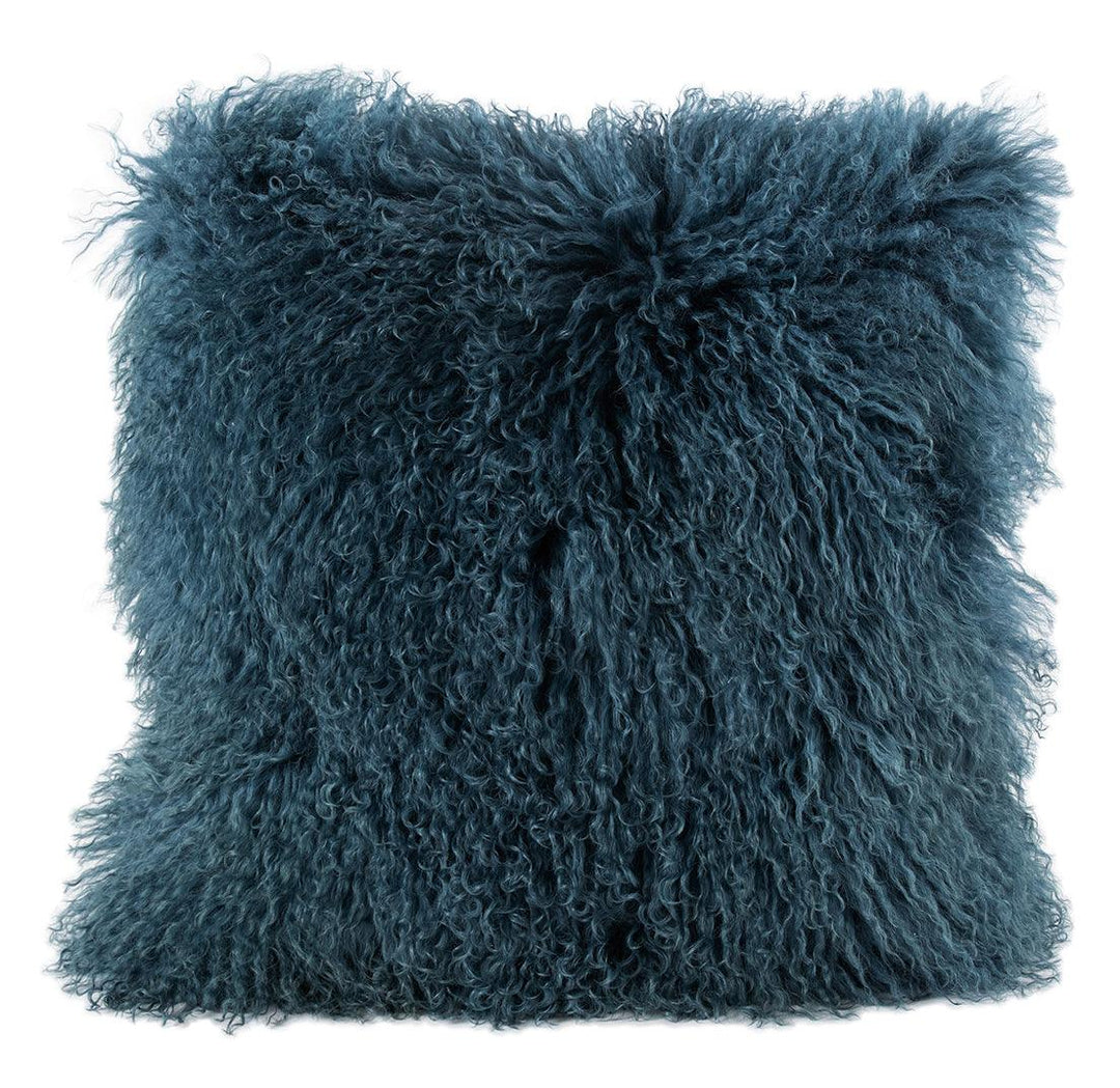 Longwool Tibetan Lamb Square Cushion - AmericanHomeFurniture