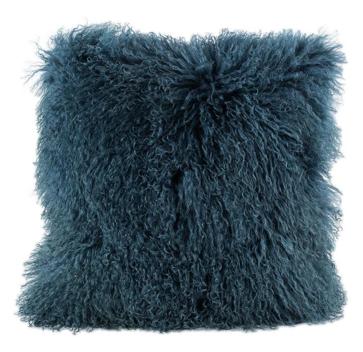 Longwool Tibetan Lamb Square Cushion - AmericanHomeFurniture