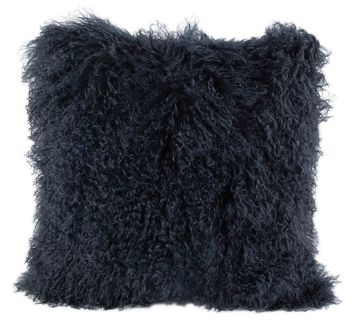 Longwool Tibetan Lamb Square Cushion - AmericanHomeFurniture