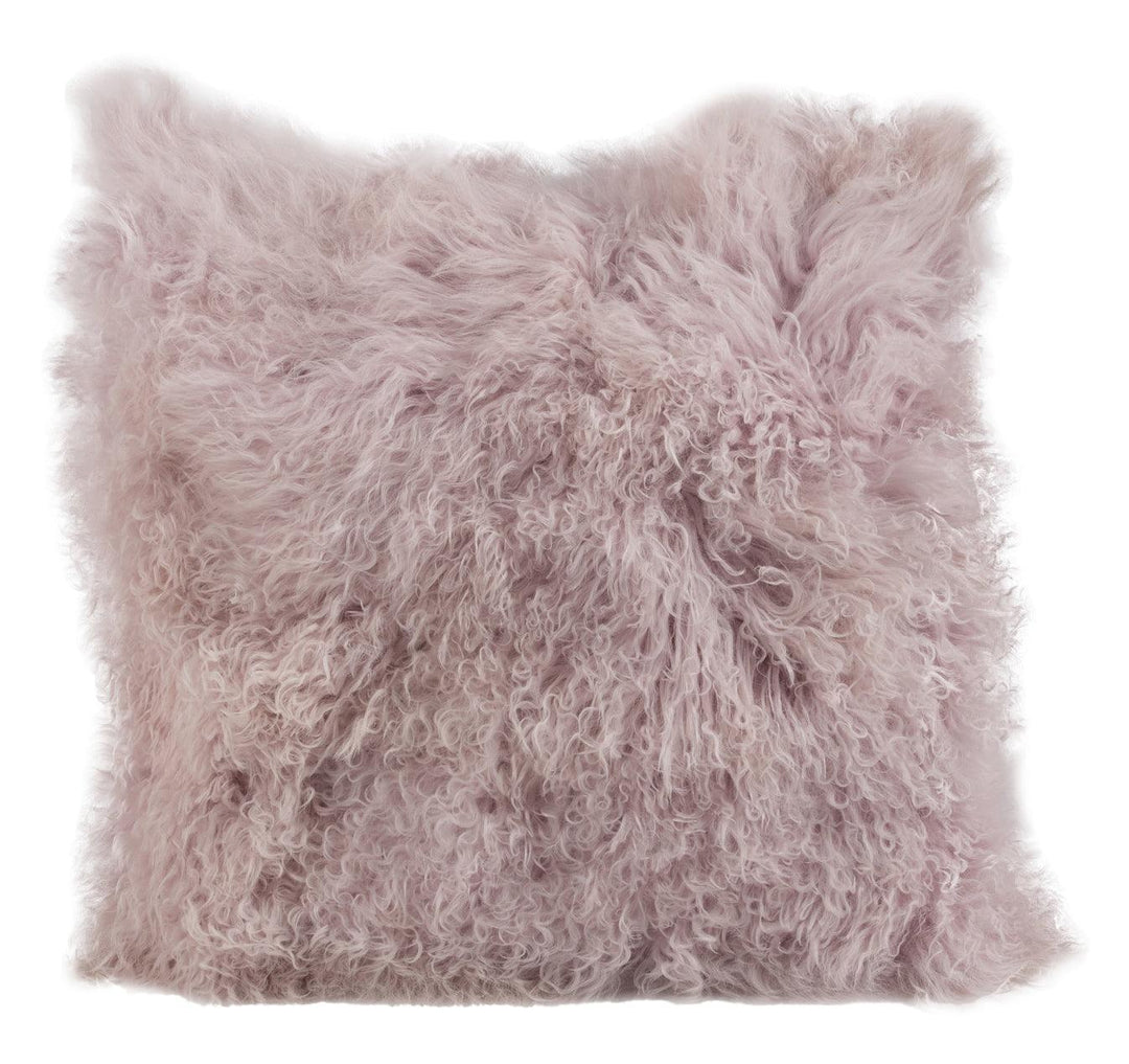 Longwool Tibetan Lamb Square Cushion - AmericanHomeFurniture