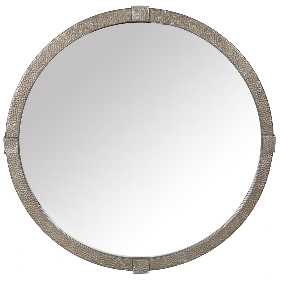 American Home Furniture Safavieh Couture Shailene Metal Round Mirror