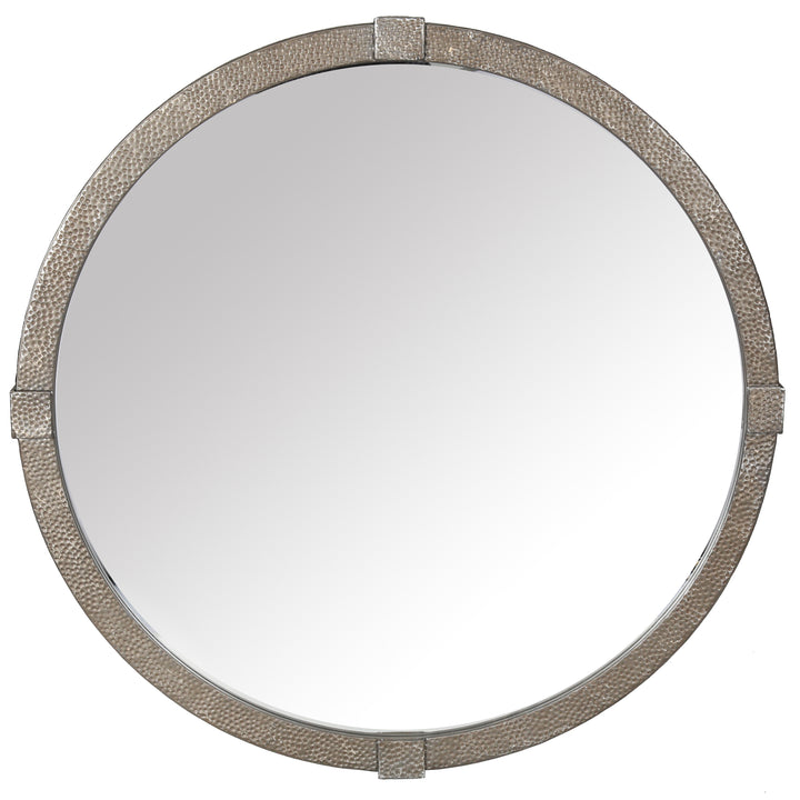 American Home Furniture Safavieh Couture Shailene Metal Round Mirror