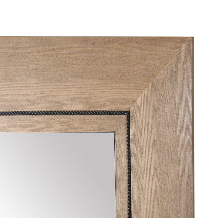 American Home Furniture Safavieh Couture Tenric Large Rectangle Wood Mirror