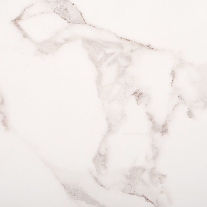 WHITE FAUX MARBLE / BLACK