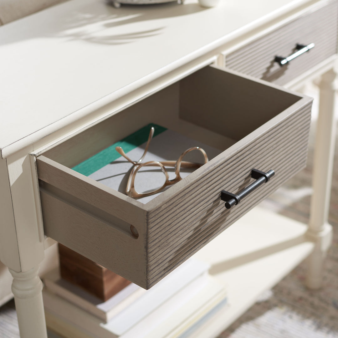 DISTRESSED WHITE / GREIGE DRAWERS
