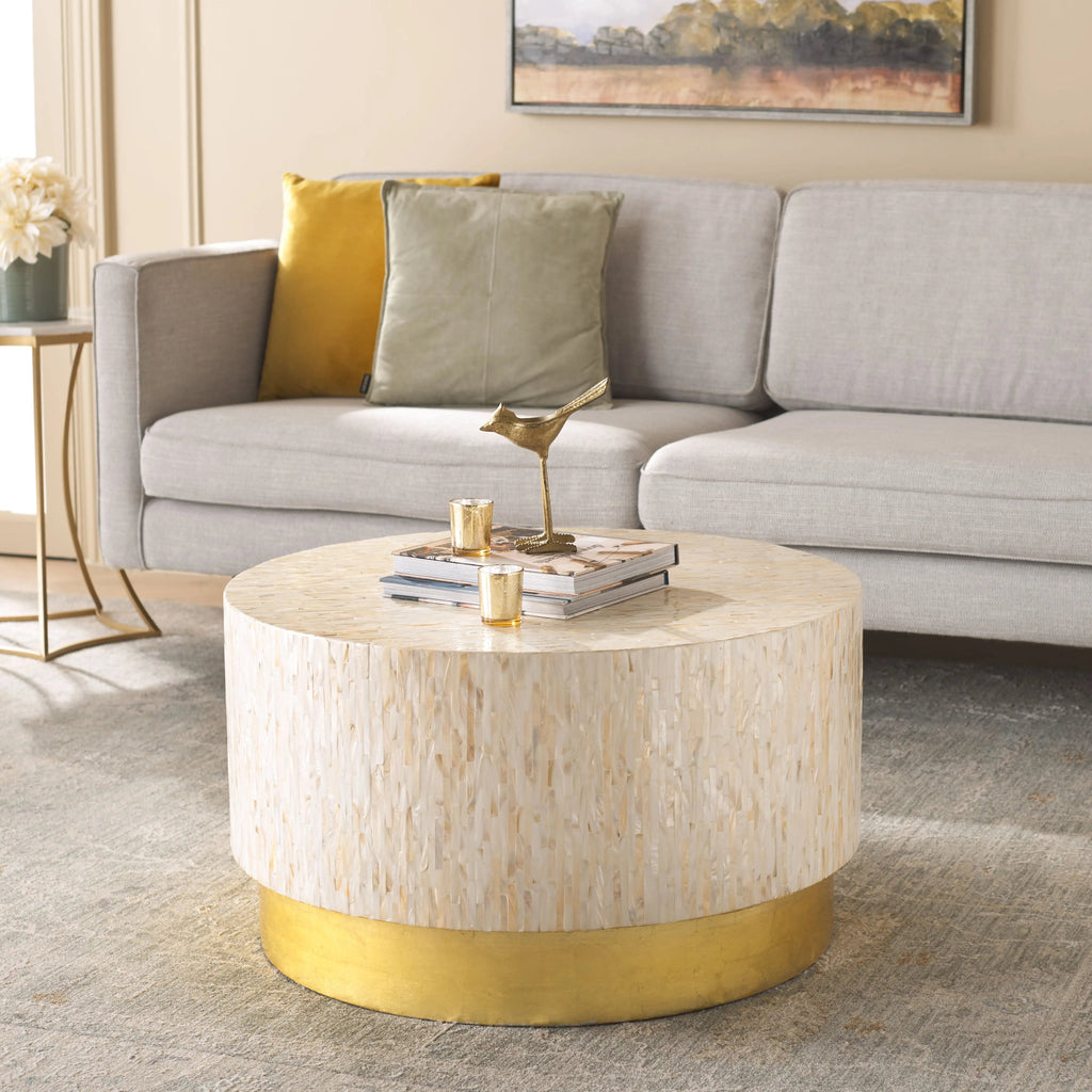 Buy Safavieh Scarlett Round Cofee Table COF1800A - American Home Furniture