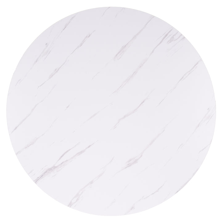 WHITE FAUX MARBLE / NATURAL