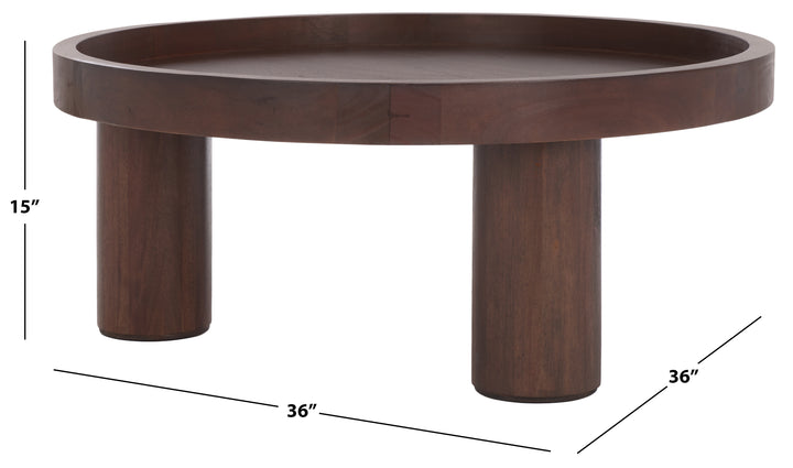 MORK 3 LEG ROUND COFFEE TABLE - AmericanHomeFurniture