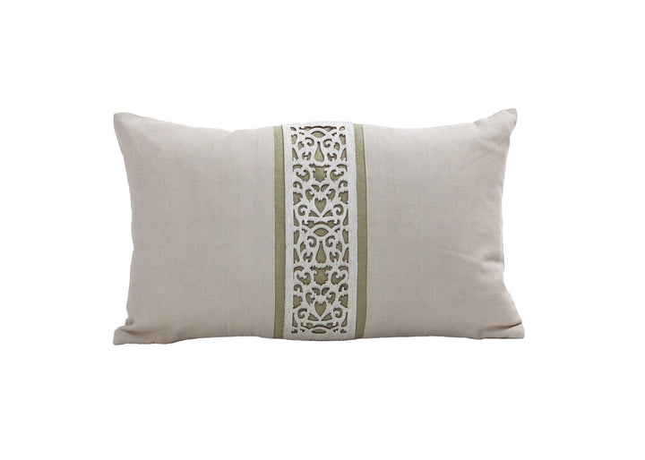 Cowhide Laser Cut Rectangle Cushion - AmericanHomeFurniture