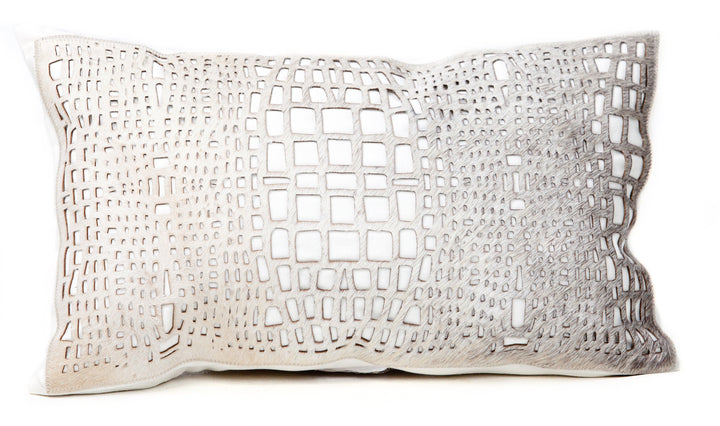Cowhide Cushion Laser Cut Rectangle - AmericanHomeFurniture