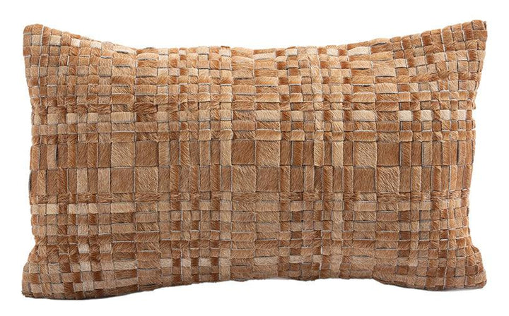 Cowhide Lumbar Cushion - AmericanHomeFurniture