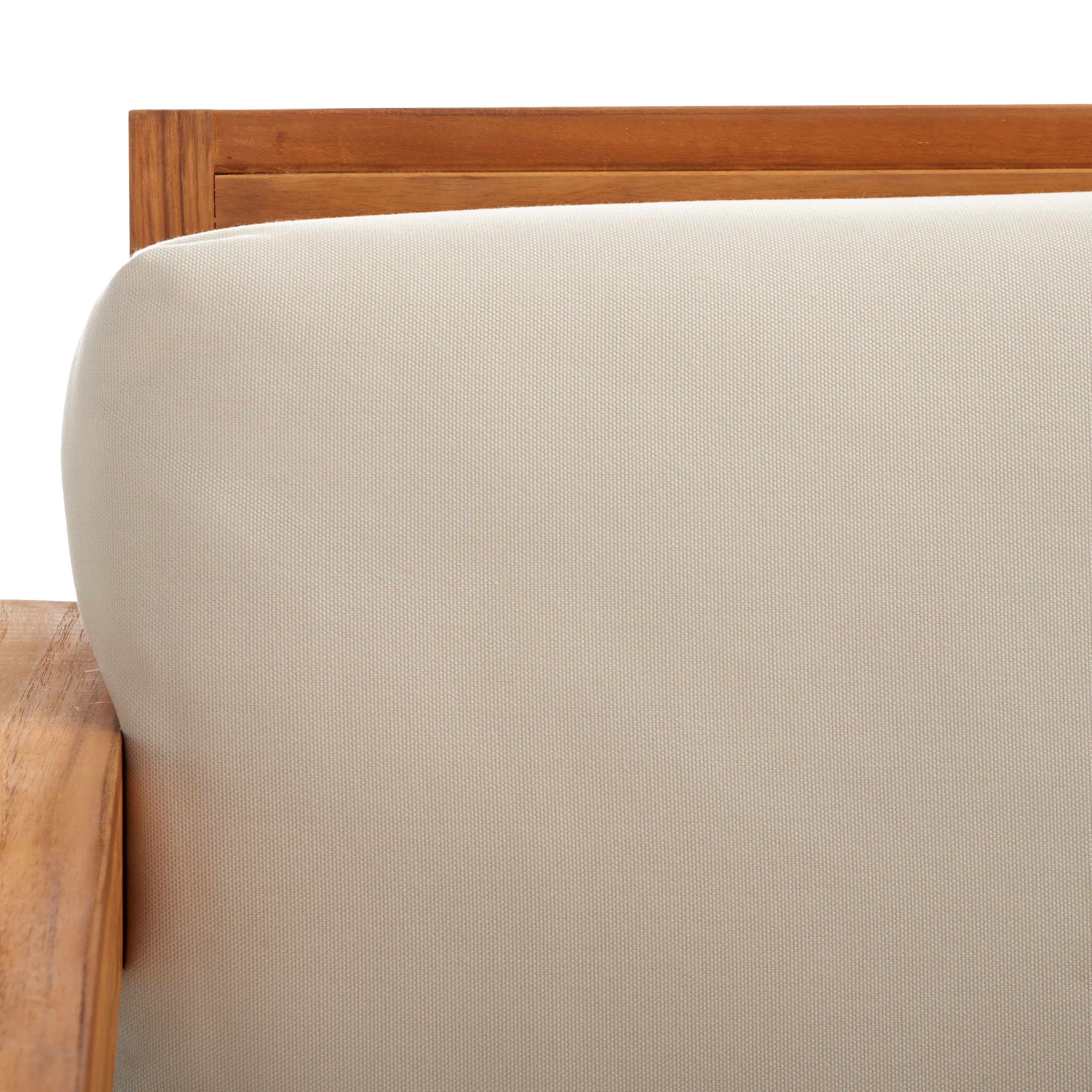Safavieh Andros Teak Patio Sofa - Thumbnail 4