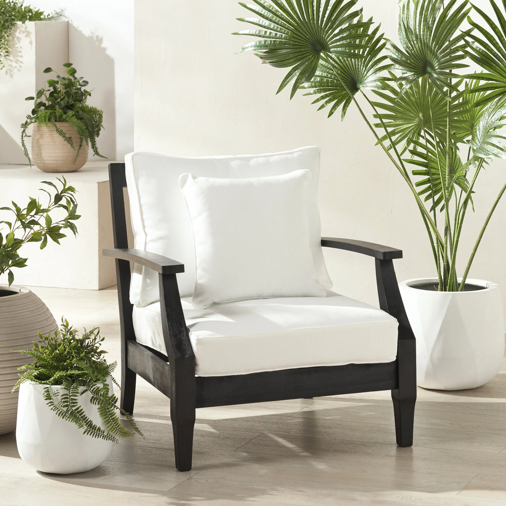 Martinique Wood Patio Armchair - AmericanHomeFurniture