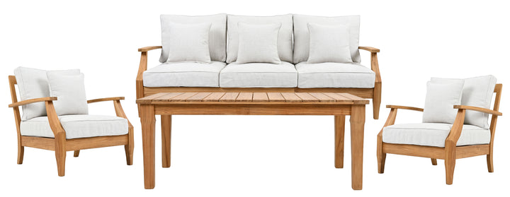 American Home Furniture Safavieh Couture Martinique Teakwood Patio Coffee Table