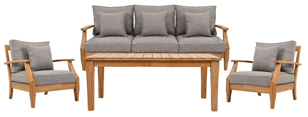 American Home Furniture Safavieh Couture Martinique Teakwood Patio Coffee Table