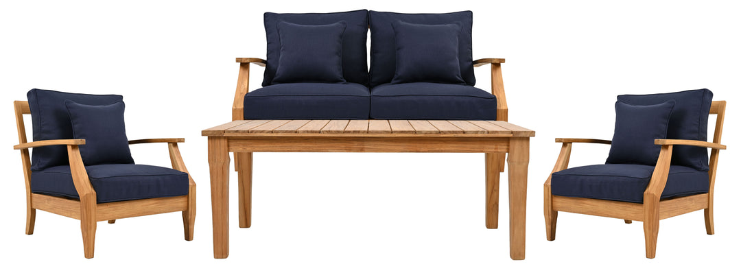 American Home Furniture Safavieh Couture Martinique Teakwood Patio Coffee Table