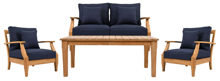 American Home Furniture Safavieh Couture Martinique Teakwood Patio Coffee Table