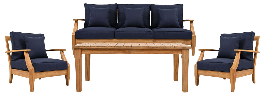 American Home Furniture Safavieh Couture Martinique Teakwood Patio Coffee Table