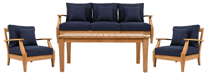 American Home Furniture Safavieh Couture Martinique Teakwood Patio Coffee Table