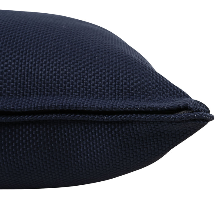 30.5"W x 35"D x 32.1"H / Natural Teak/Navy