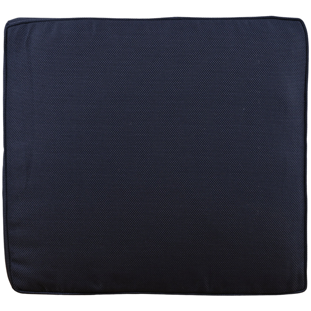 30.5"W x 35"D x 32.1"H / Natural Teak/Navy