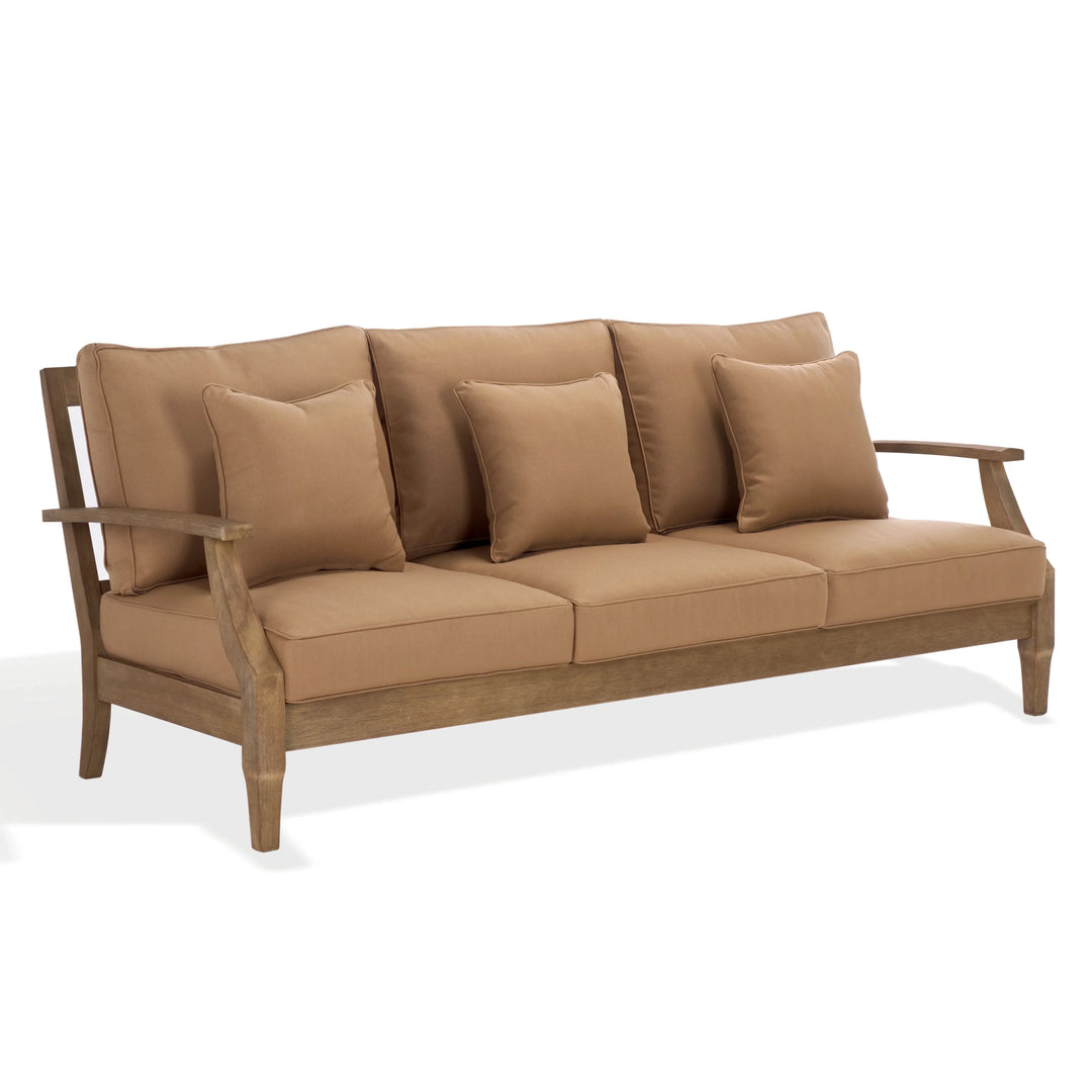 Martinique Wood Patio Sofa - AmericanHomeFurniture
