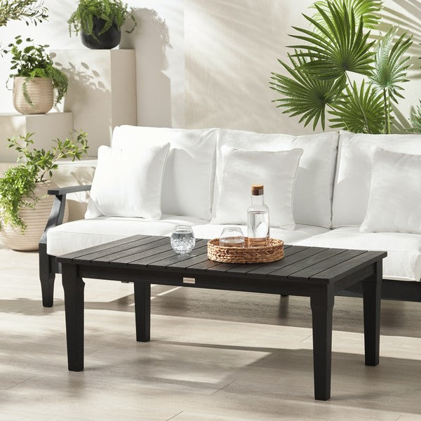 American Home Furniture | Safavieh Couture - Martinique Wood Patio Coffee Table