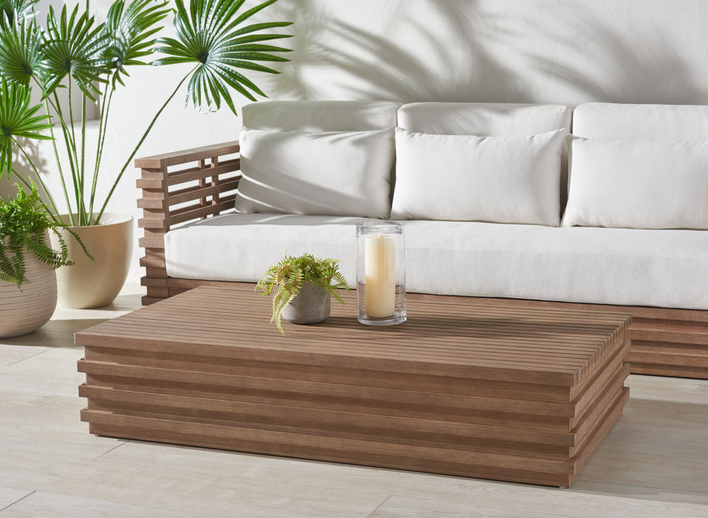 Buy Safavieh Molokai Wood Patio Coffee Table CPT1046A American Home
