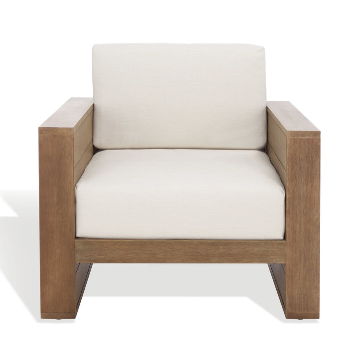 Safavieh Couture Santiago Eucalyptus Patio Chair OUTDOOR CHAISE LOUNGES