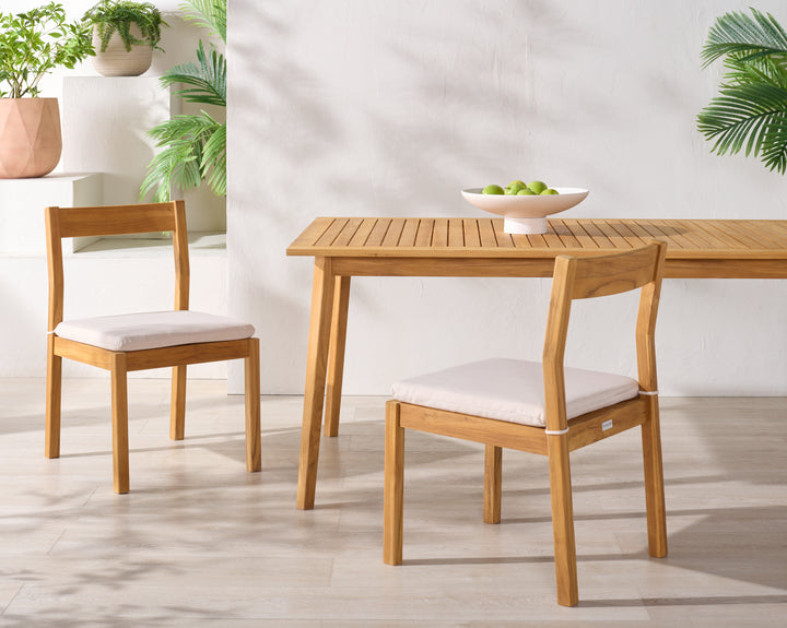 American Home Furniture Safavieh Couture Mayaguana Brazilian Teak Dining Chair