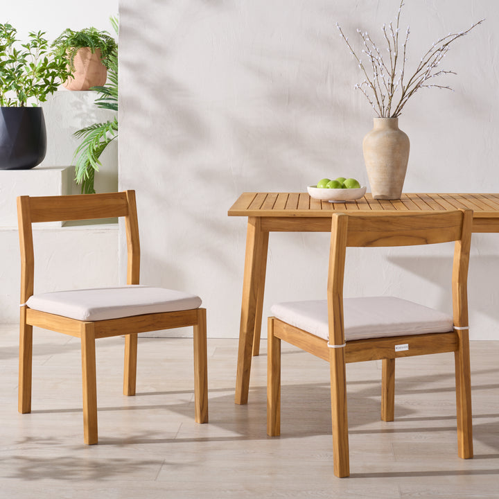 American Home Furniture Safavieh Couture Mayaguana Brazilian Teak Dining Chair