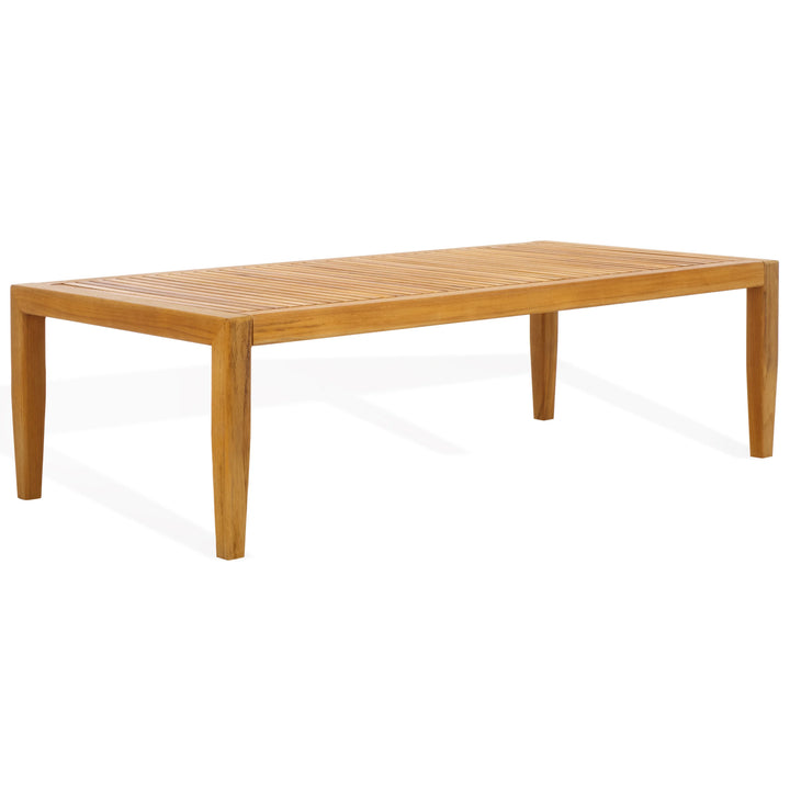 Safavieh Couture Samoa Brazilian Teak Patio Coffee Table OUTDOOR COFFEE TABLES