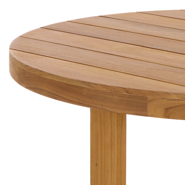 American Home Furniture Safavieh Couture Mayaguana Brazilian Teak Round Dining Table