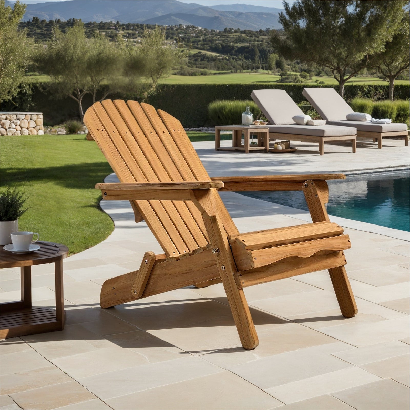 Safavieh Couture Alani Teak Adirondack Chair