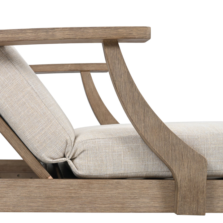 American Home Furniture Safavieh Couture Martinique Wood Patio Chaise Lounge
