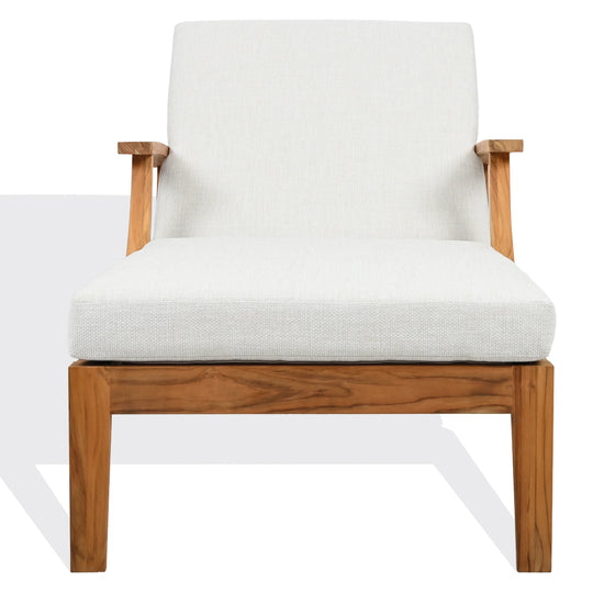 American Home Furniture Safavieh Couture Martinique Teakwood Patio Chaise Lounge