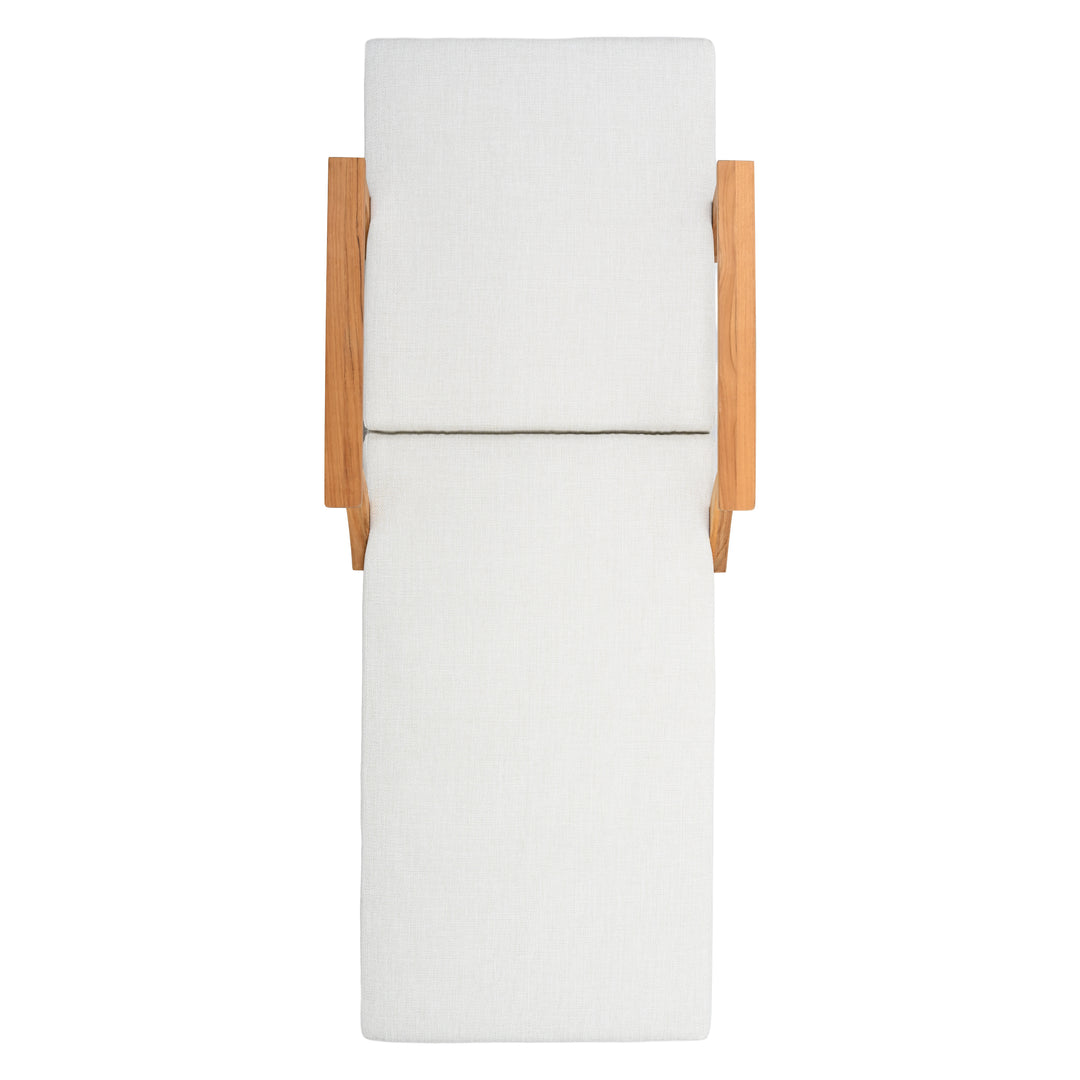 American Home Furniture Safavieh Couture Martinique Teakwood Patio Chaise Lounge