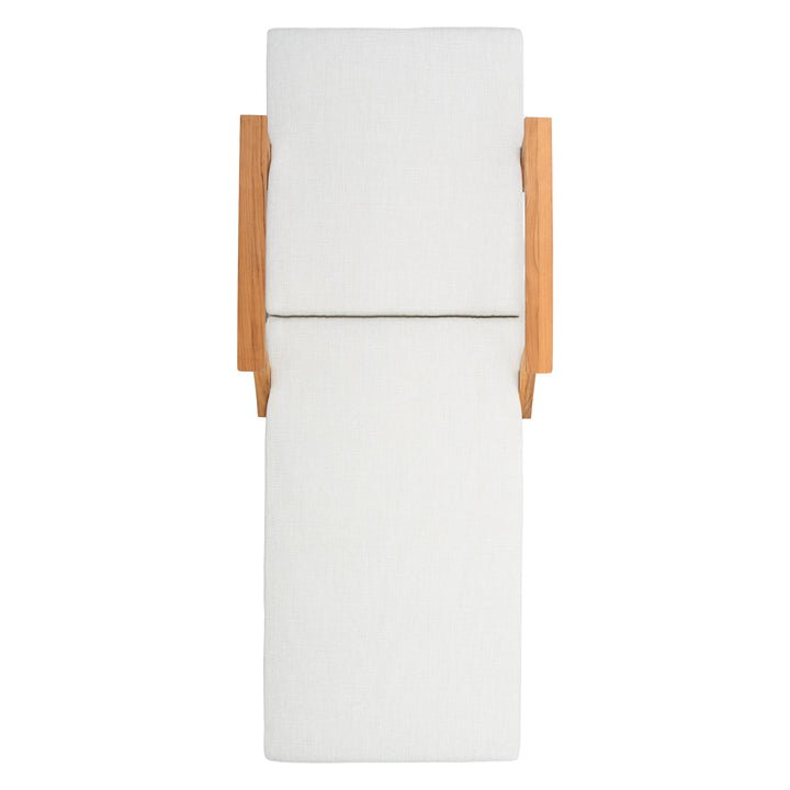 American Home Furniture Safavieh Couture Martinique Teakwood Patio Chaise Lounge